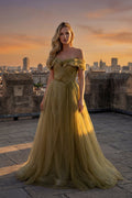 Elegant Beaded Embellished A-Line Long Formal Prom Evening Gown JTJT2715C-0