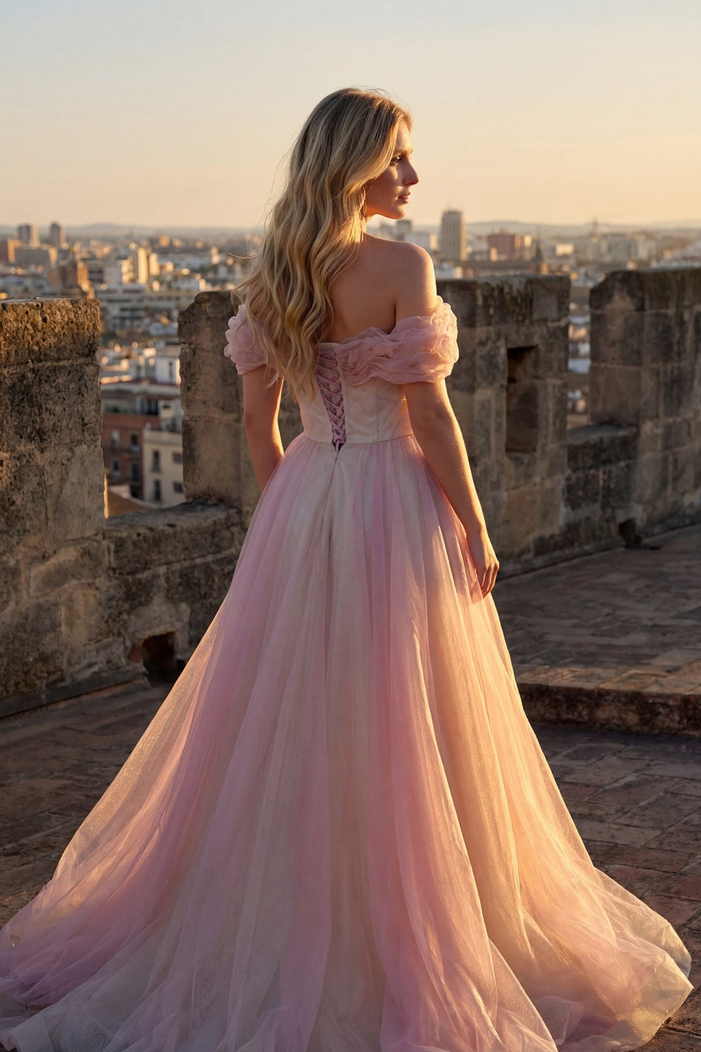 Elegant Beaded Embellished A-Line Long Formal Prom Evening Gown JTJT2715C-3