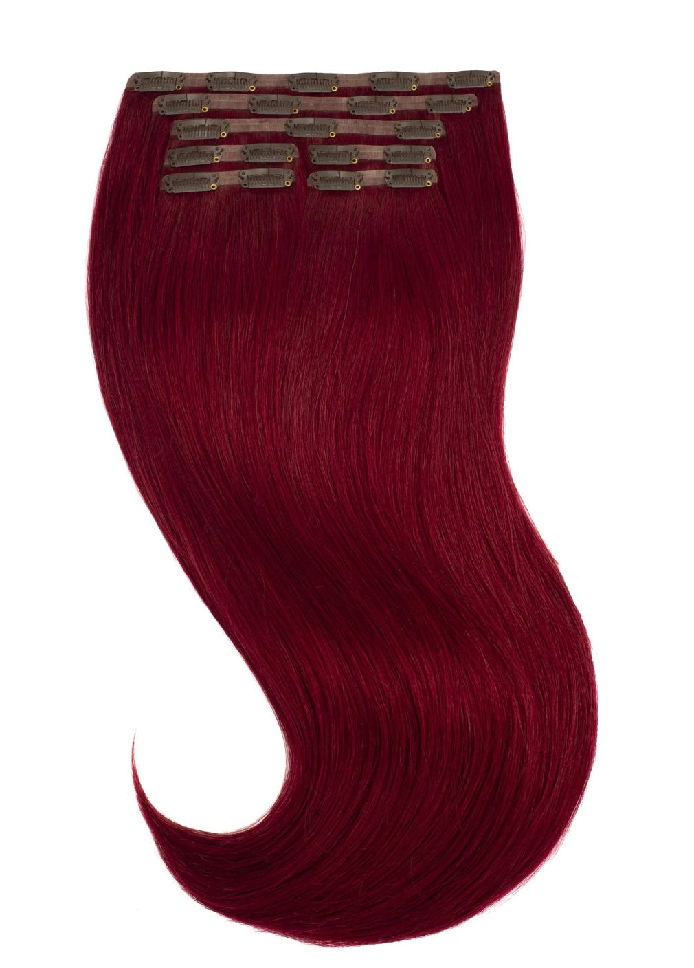 Clip In Extensions Cherry Red-0