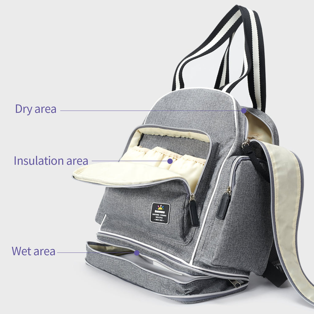 Large Capacity Expanding Diaper Bag-4