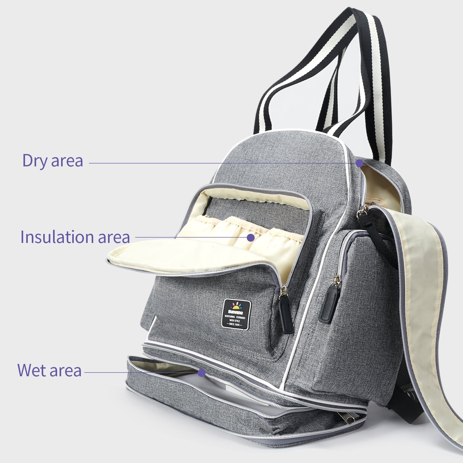 Large Capacity Expanding Diaper Bag-4