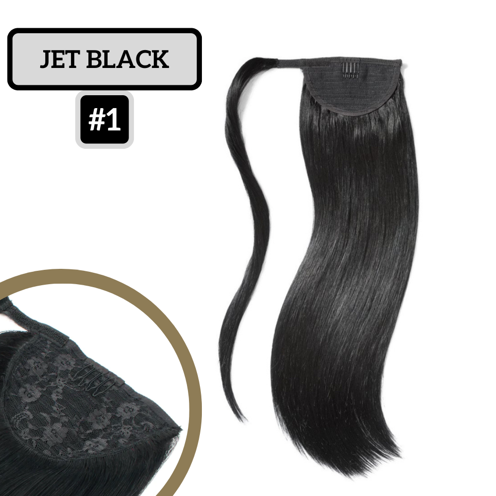 Ponytail Extension 16" Black #1-0