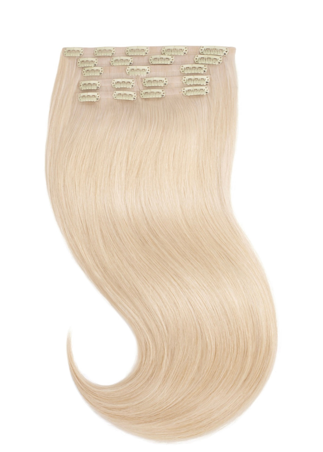 Clip In Extensions Platinum Blonde #60-0