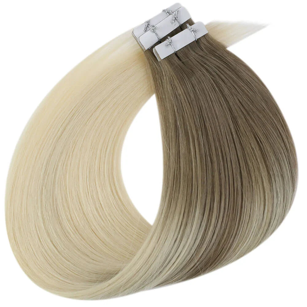 Tape In Extensions Cool Blonde Ombre #8/60A-0
