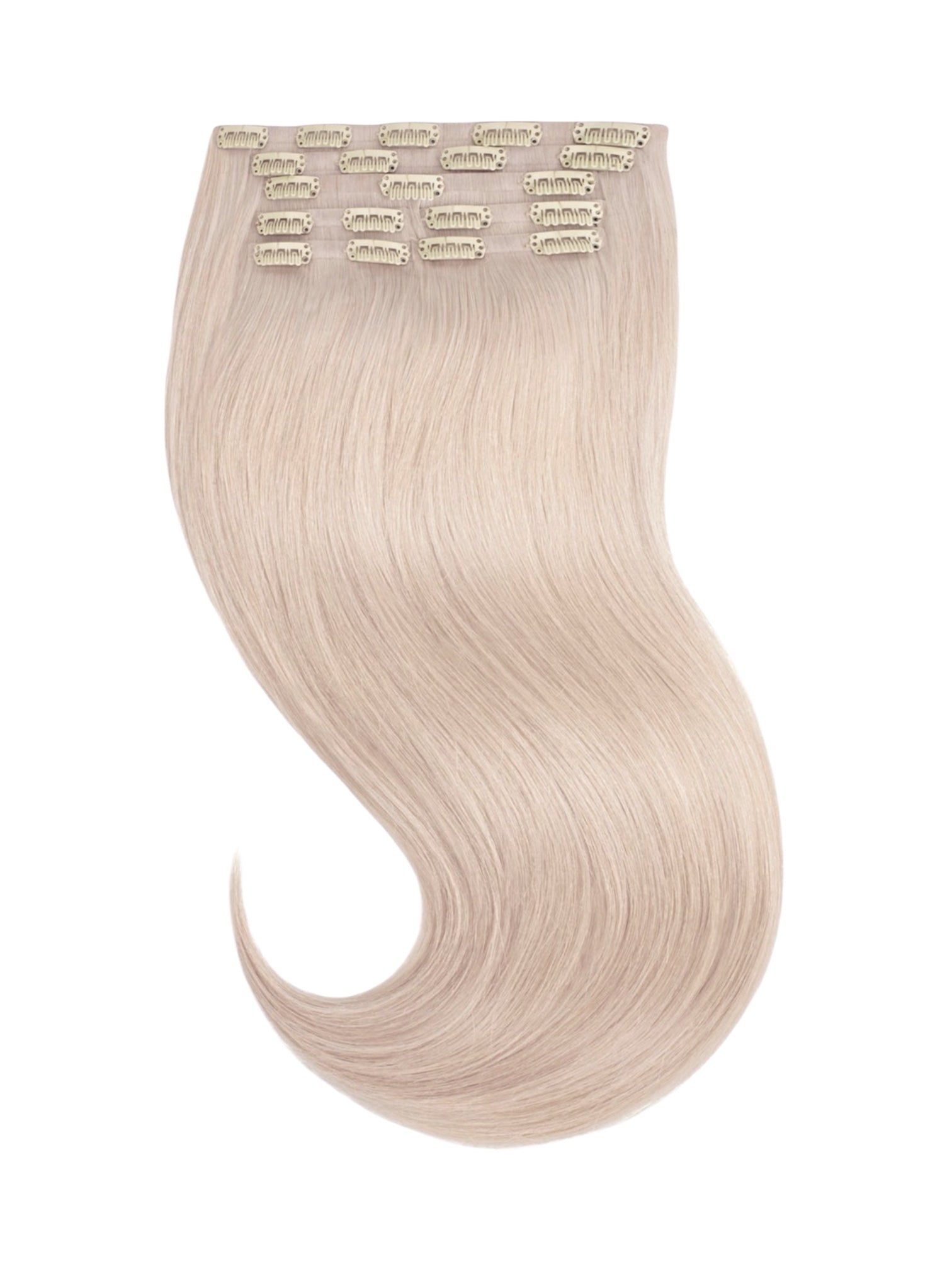 Clip In Extensions Cool Platinum Blonde #60A-0