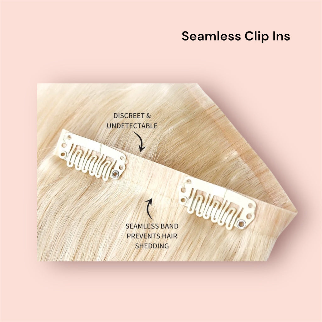 Clip In Extensions Dark Blonde #8-1