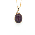 Ruby Star and Diamond Pendant in 14K Yellow Gold - KGP 21450-0