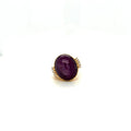 Ruby Star and Diamond Ring in 14K Yellow Gold - KGR 16174-0