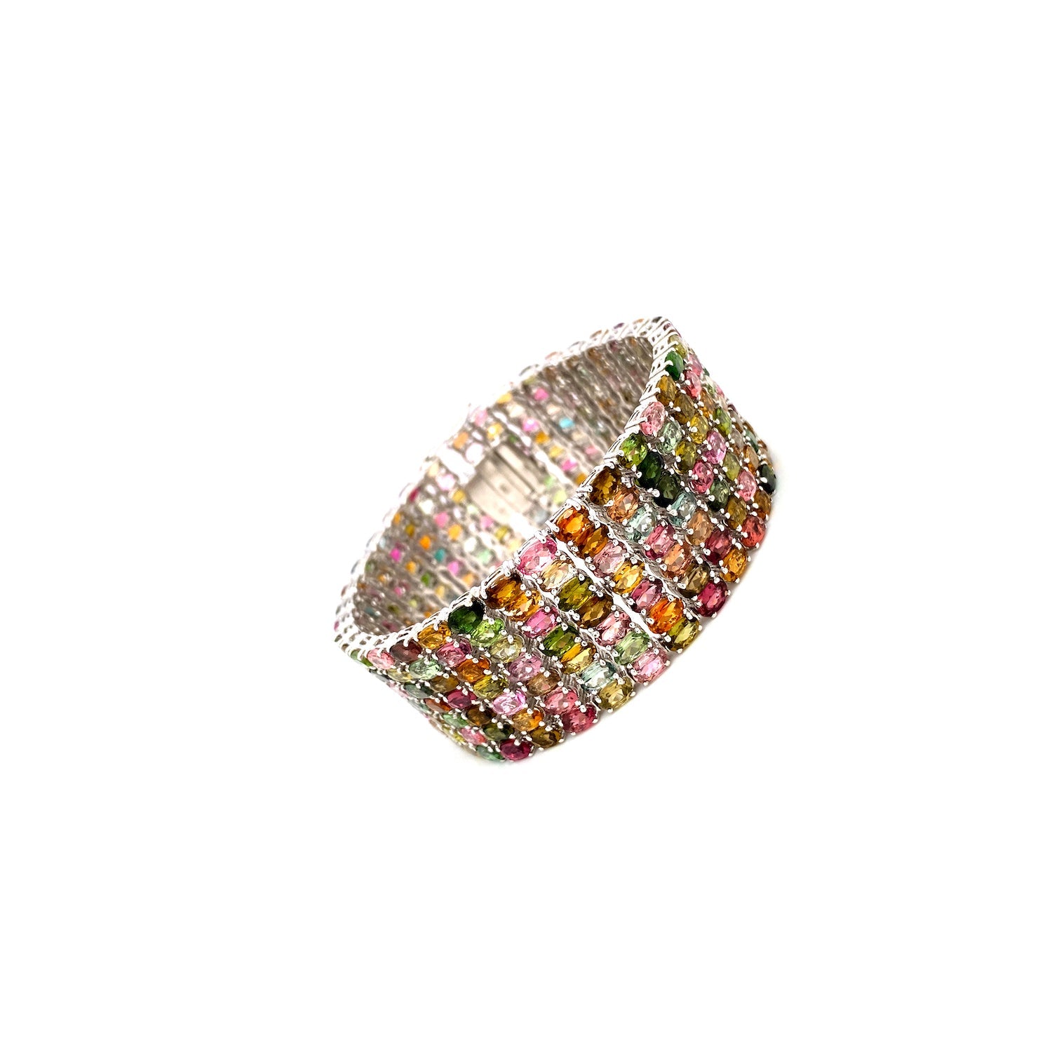 Multi Tourmaline Bracelet in .925 Sterling Silver - KSD 42822-1