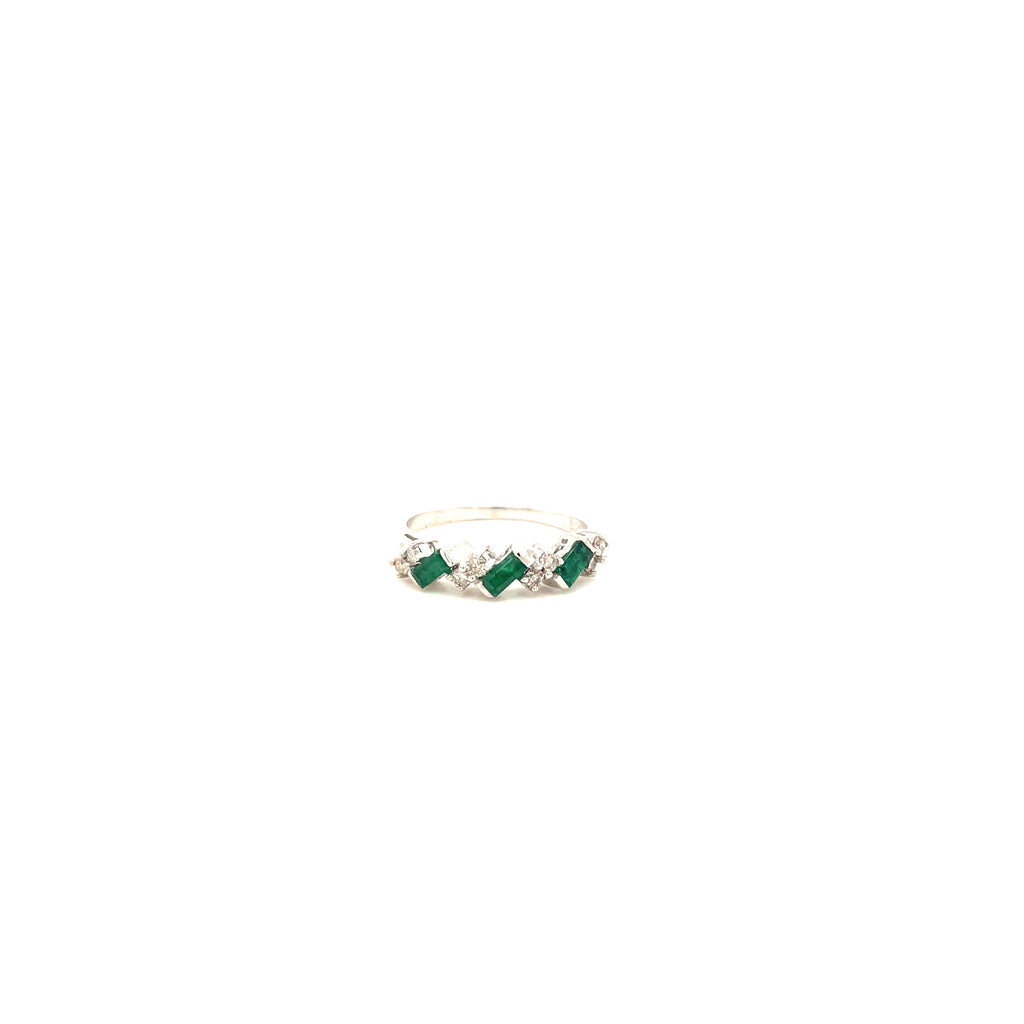 Emerald Ring in .925 Sterling Silver - KSR 11194-0