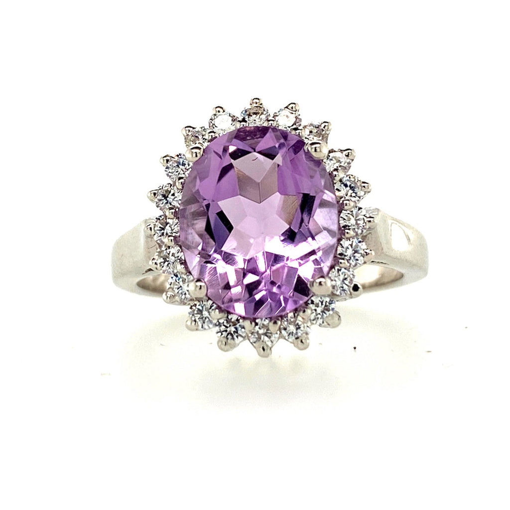 Amethyst Ring in .925 Sterling Silver - KSR 13533-0