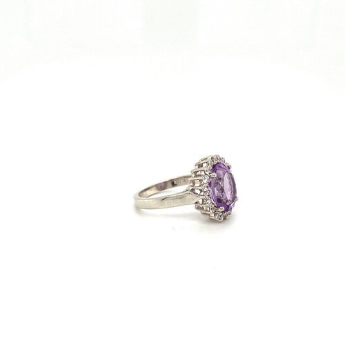 Amethyst Ring in .925 Sterling Silver - KSR 13533-1