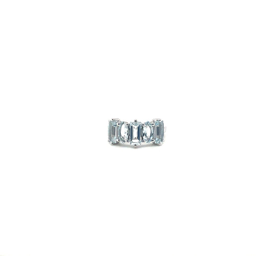 Aquamarine Ring in .925 Sterling Silver - KSR 14404-0