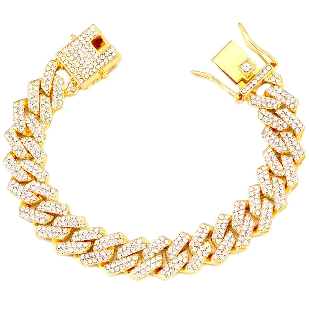 14MM Cuban Link Chain Bracelet-11