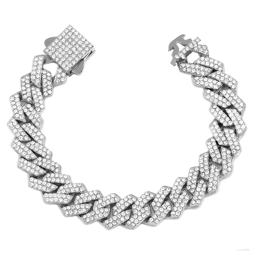 14MM Cuban Link Chain Bracelet-5