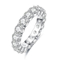 4mm 5cttw D Color Moissanite Wedding Band Ring-0
