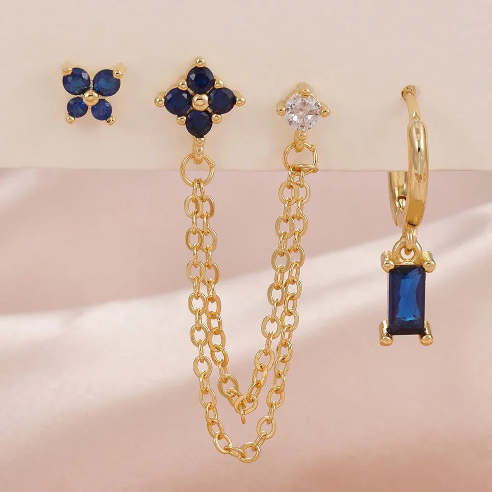 Zodiac Birthstone Earrings Set for Everyday Celestial Style-9