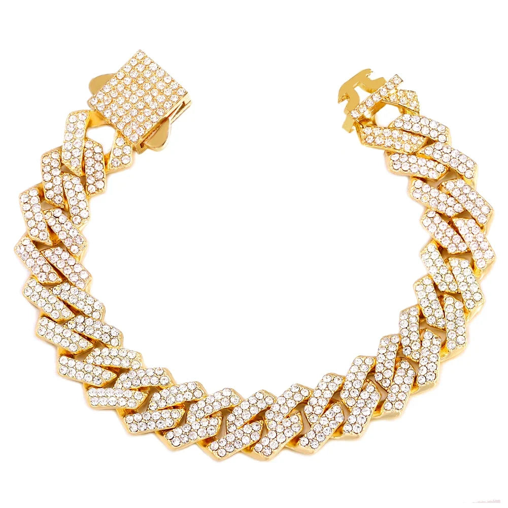 14MM Cuban Link Chain Bracelet-7