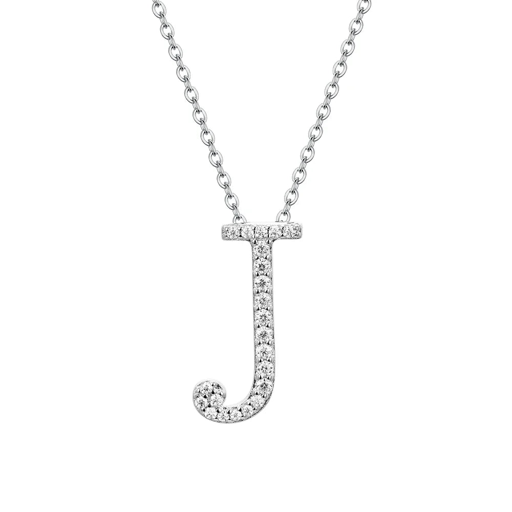 VVS1 D Moissanite Letters Pendant Necklace for Women-25