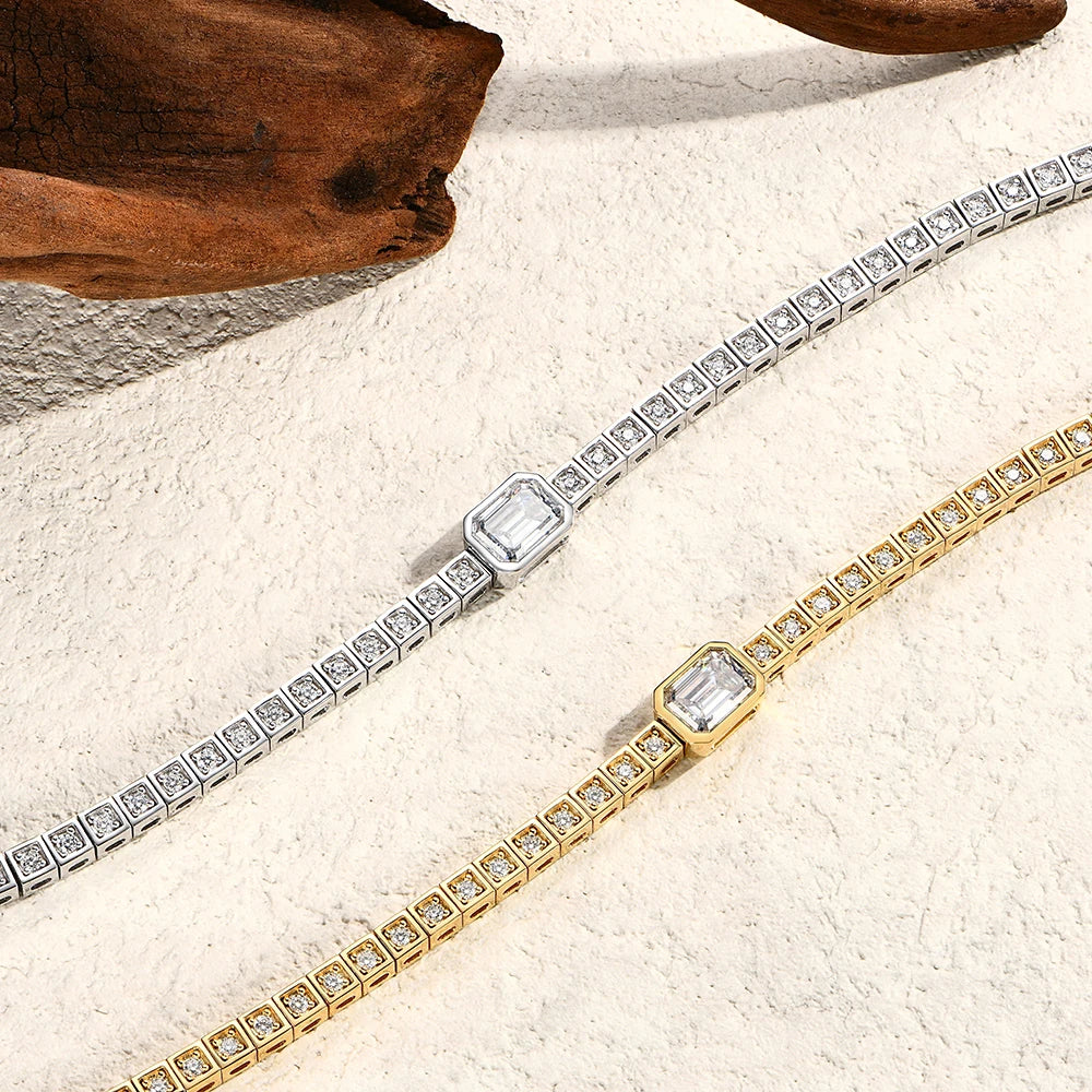VVS1 D Moissanite Tennis Bracelet for Timeless Elegance-2