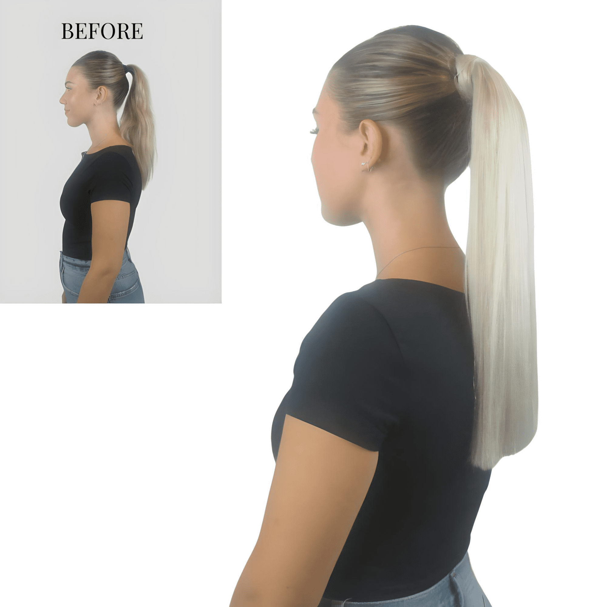 Ponytail Extension 16" Medium Brown #4-2