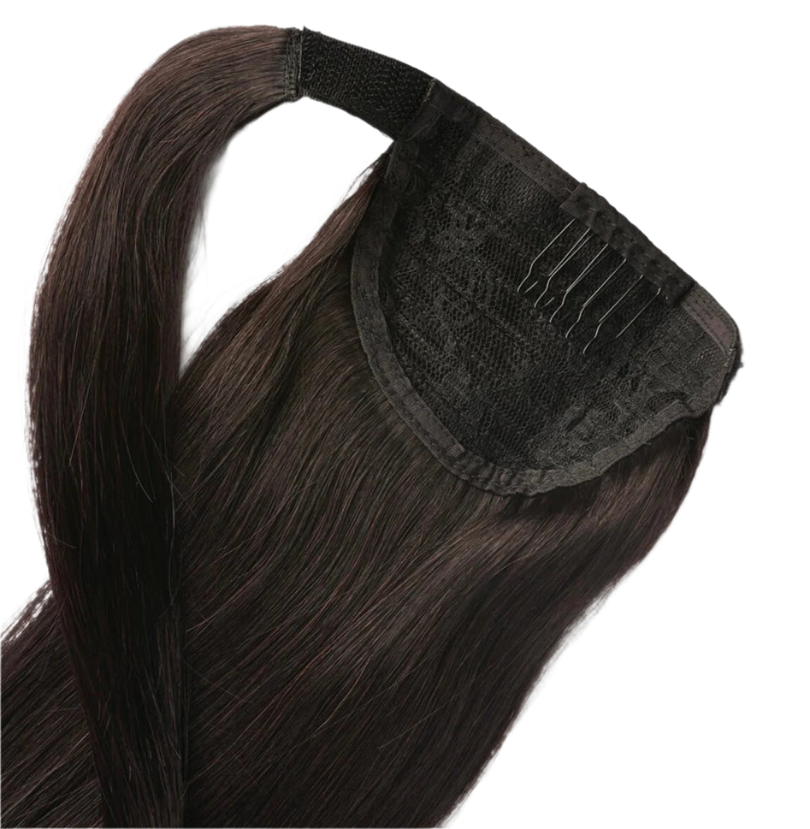 Ponytail Clip In Brown #2-1