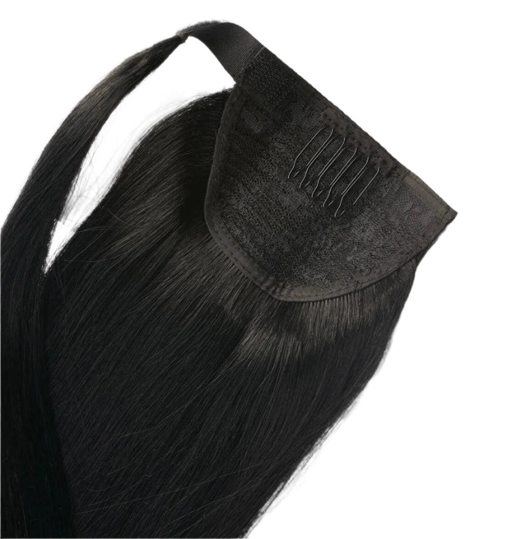 Ponytail Clip In Natural Black #1B-1