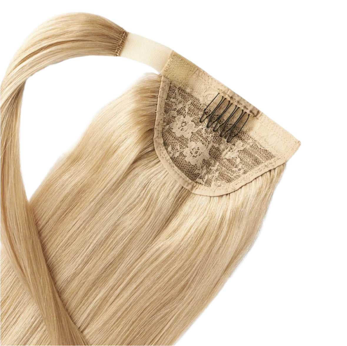 Ponytail Clip In Platinum Blonde #60-1