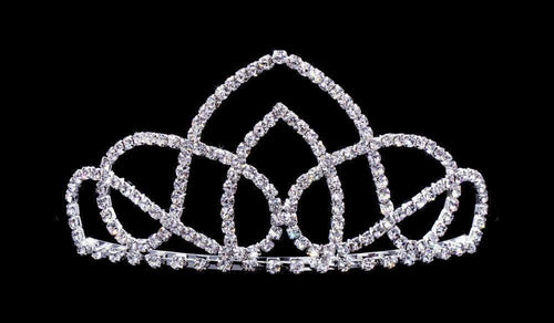 #16732 - Simple Arch Tiara with Combs - 2.75"-0
