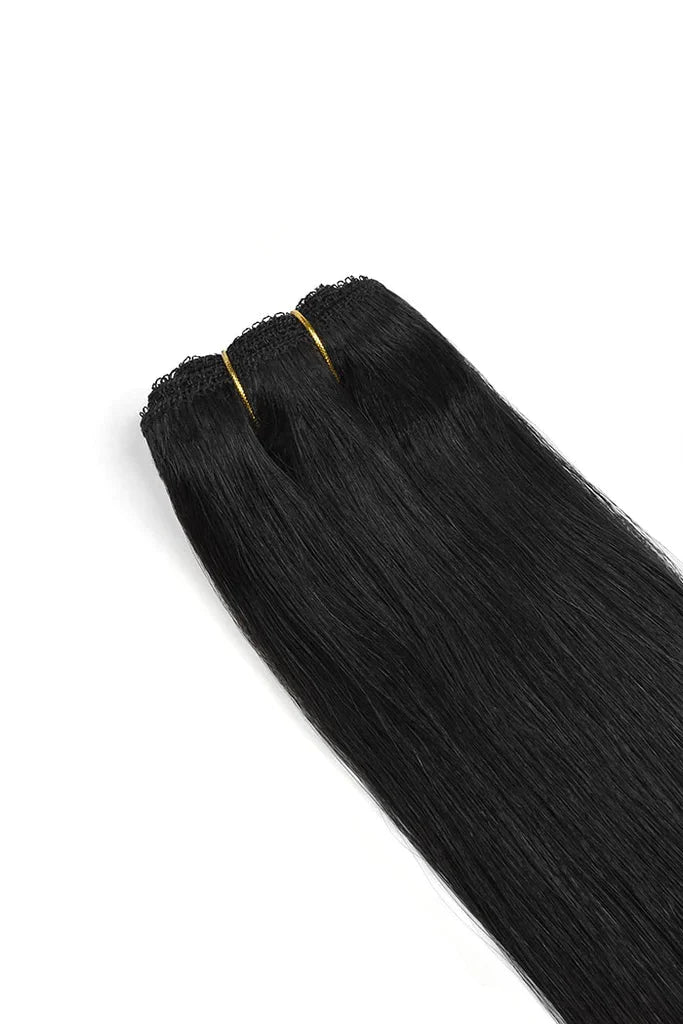 Weft Hair Extensions Natural Black #1-0