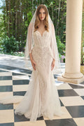 Mermaid Bridal Gown Strapless Sweetheart Neckline and Sheer-0